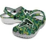 customized atlanta falcons tropical leaves clogs best selling