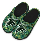 customized atlanta falcons tropical leaves clogs best selling