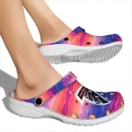 customized atlanta falcons wavy stripes clogs best selling