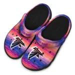customized atlanta falcons wavy stripes clogs best selling