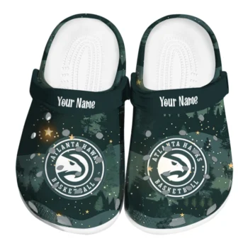customized atlanta hawks deer nightscape clogs best selling