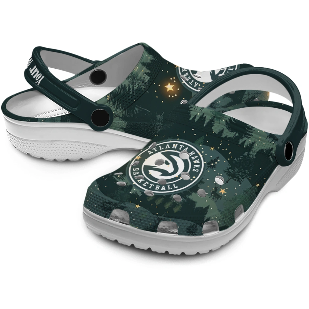customized atlanta hawks deer nightscape clogs high quality customized atlanta hawks deer nightscape clogs high quality