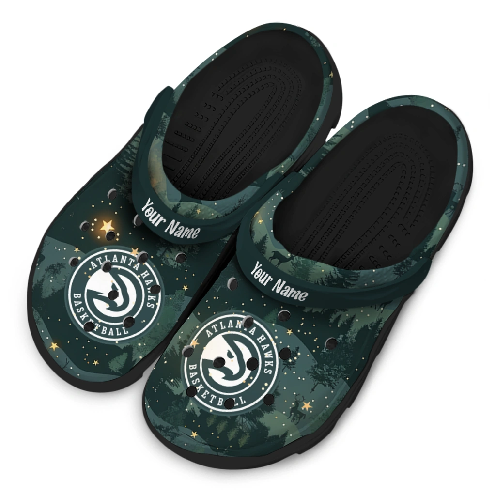 customized atlanta hawks deer nightscape clogs latest model customized atlanta hawks deer nightscape clogs latest model
