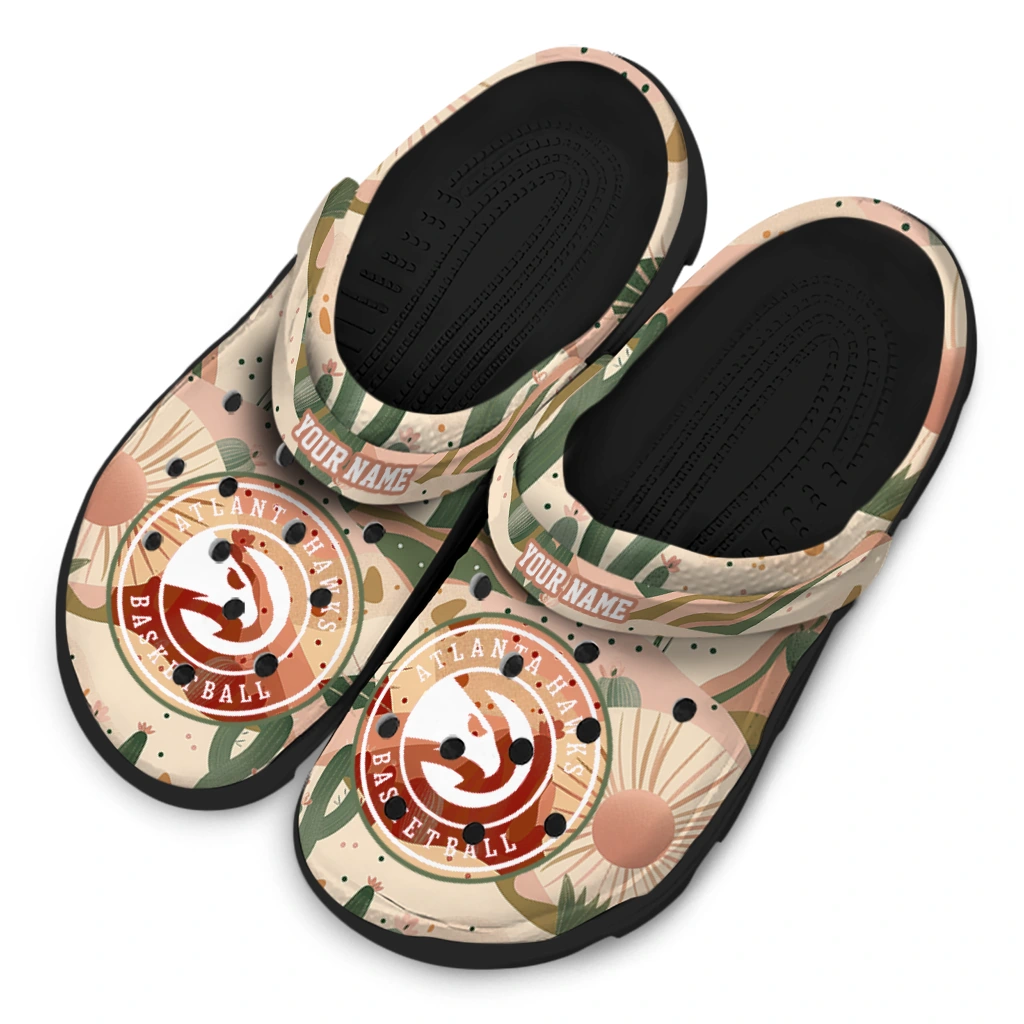customized atlanta hawks desert cactus pattern clogs latest model customized atlanta hawks desert cactus pattern clogs latest model