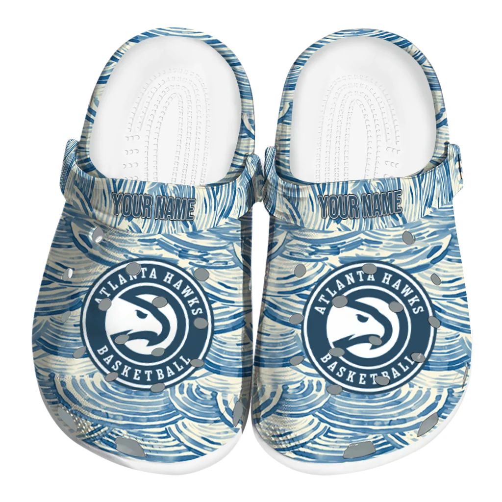 customized atlanta hawks sea swirls clogs best selling customized atlanta hawks sea swirls clogs best selling