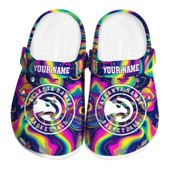 customized atlanta hawks swirling mushrooms clogs best selling