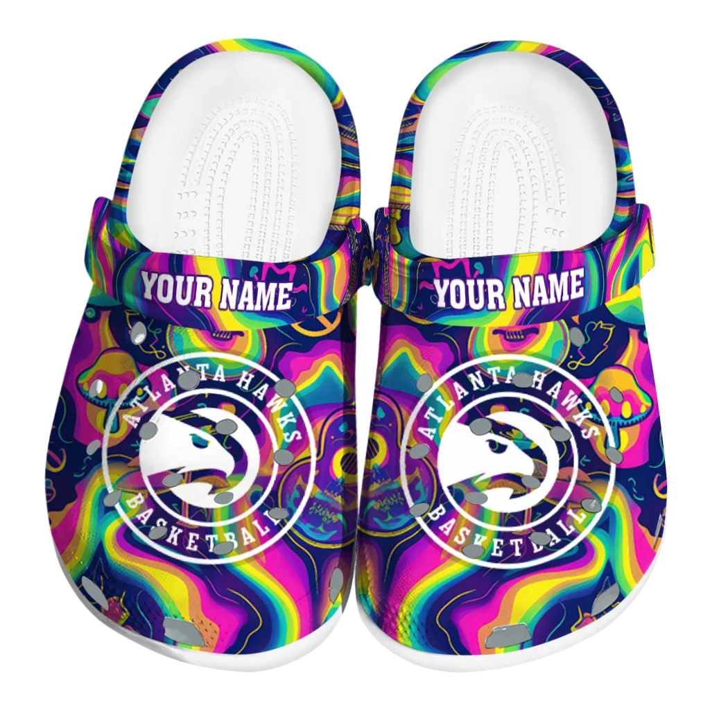 customized atlanta hawks swirling mushrooms clogs best selling customized atlanta hawks swirling mushrooms clogs best selling
