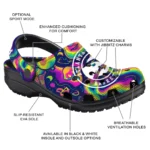 customized atlanta hawks swirling mushrooms clogs best selling