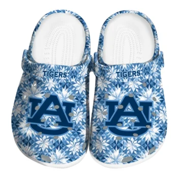customized auburn tigers snowflake mosaic clogs best selling