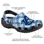 customized auburn tigers snowflake mosaic clogs best selling