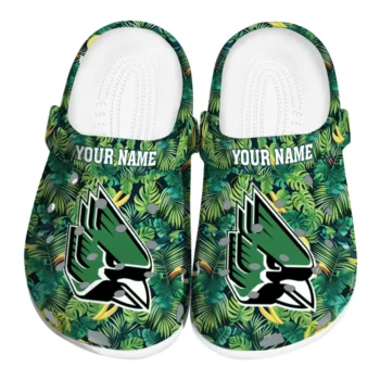 customized ball state cardinals tropical leaves clogs best selling