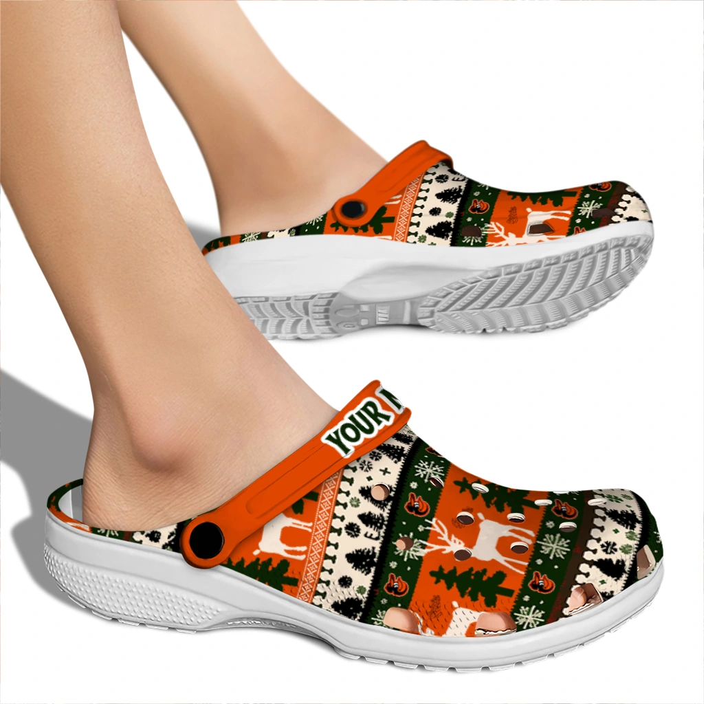 customized baltimore orioles christmas motif clogs fashion forward customized baltimore orioles christmas motif clogs fashion forward