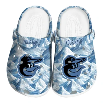 customized baltimore orioles mountain artwork clogs best selling