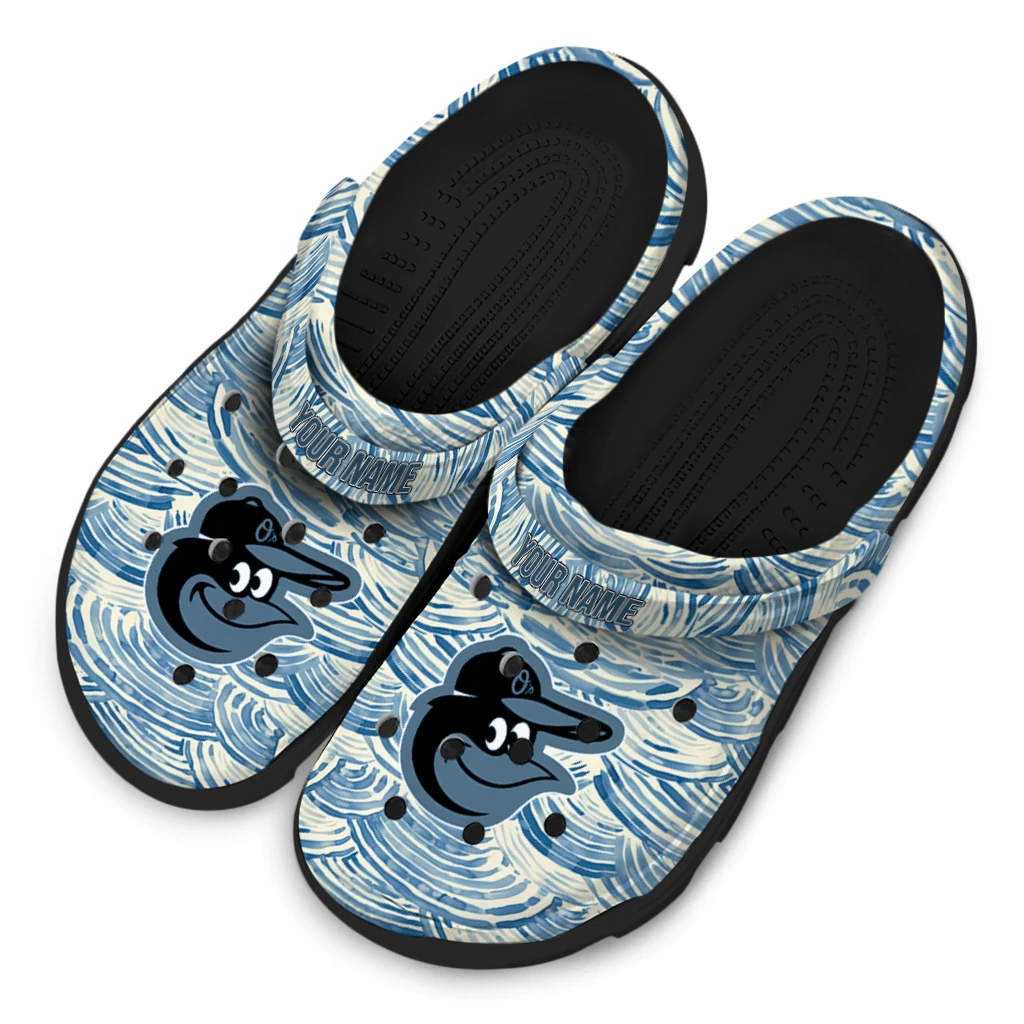 customized baltimore orioles sea swirls clogs latest model customized baltimore orioles sea swirls clogs latest model