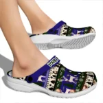 customized baltimore ravens christmas motif clogs best selling