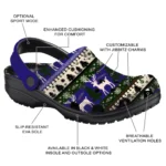customized baltimore ravens christmas motif clogs best selling