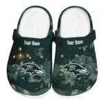 customized baltimore ravens deer nightscape clogs best selling