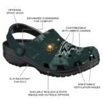 customized baltimore ravens deer nightscape clogs best selling