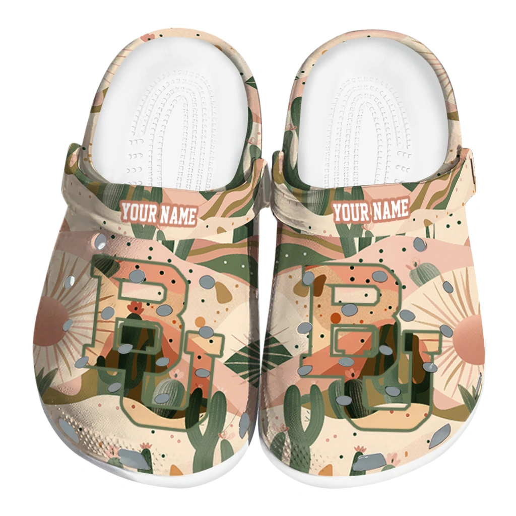 customized baylor bears desert cactus pattern clogs best selling customized baylor bears desert cactus pattern clogs best selling