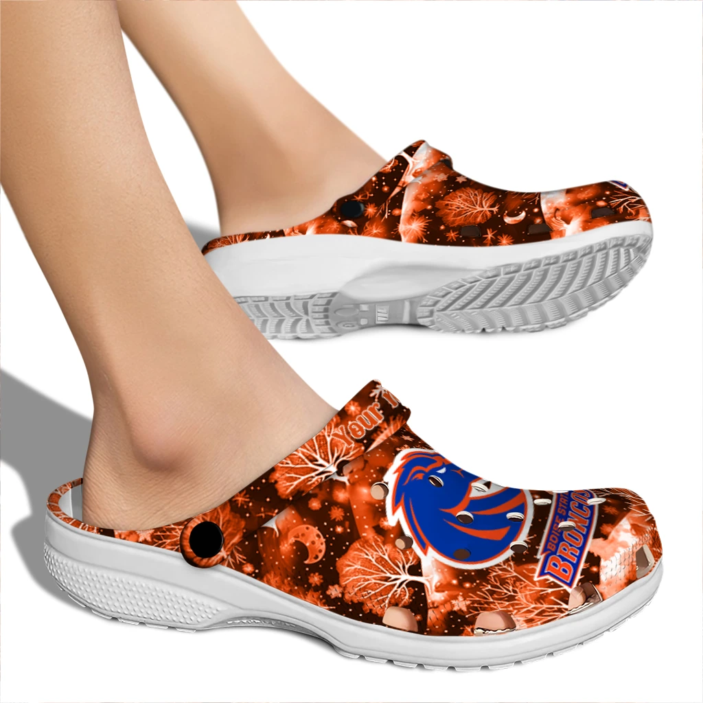 customized boise state broncos snowy hills clogs fashion forward customized boise state broncos snowy hills clogs fashion forward