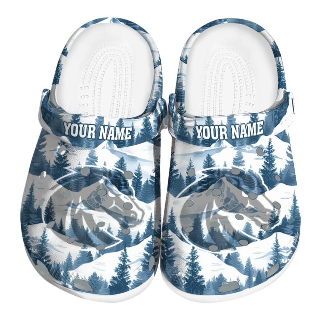 customized boise state broncos snowy mountains clogs best selling customized boise state broncos snowy mountains clogs best selling