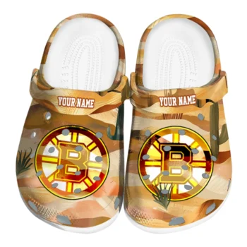 customized boston bruins desert layers clogs best selling