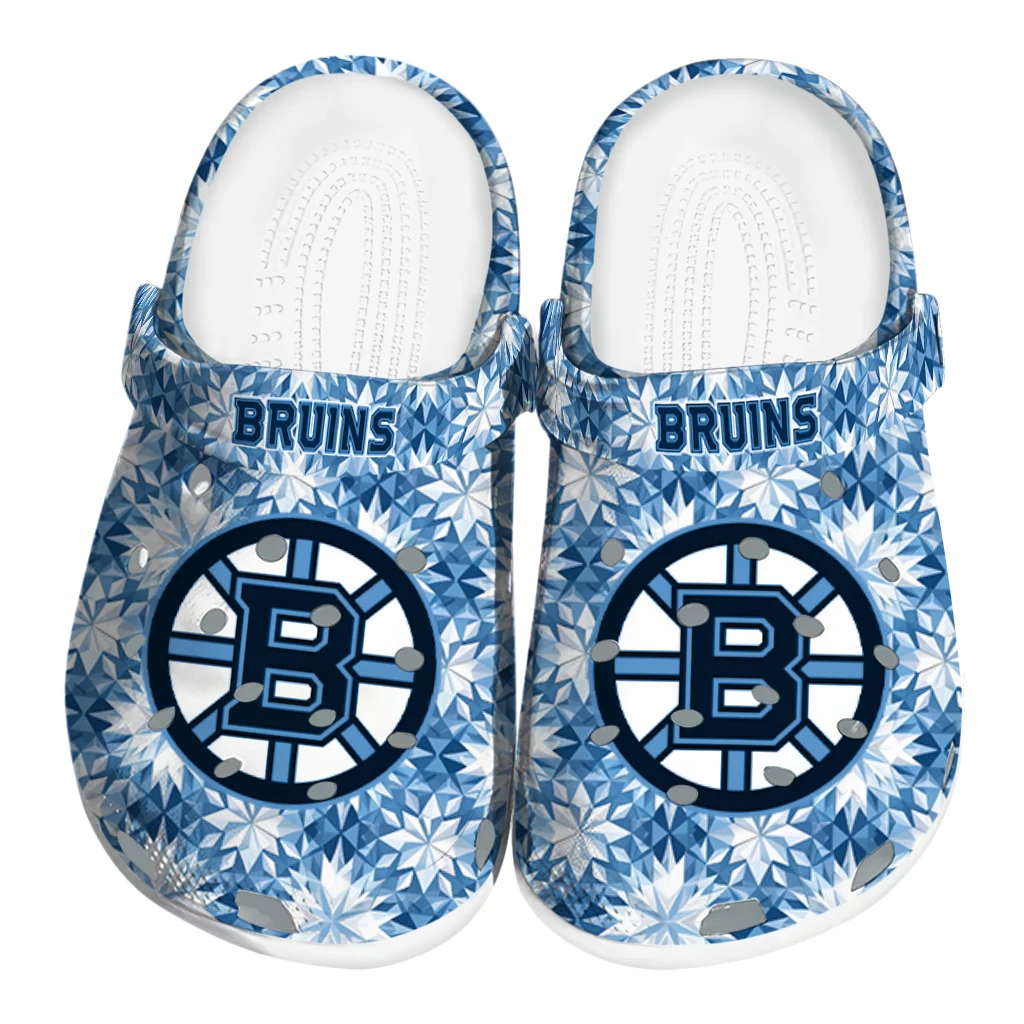 customized boston bruins snowflake mosaic clogs best selling customized boston bruins snowflake mosaic clogs best selling