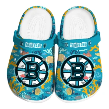 customized boston bruins tropical fish ocean clogs best selling