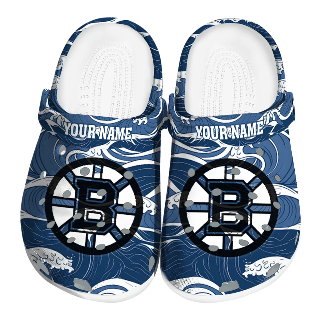 customized boston bruins wave flow clogs best selling customized boston bruins wave flow clogs best selling