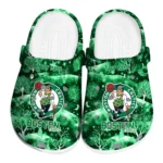 customized boston celtics snowy hills clogs best selling