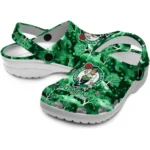 customized boston celtics snowy hills clogs best selling
