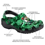 customized boston celtics snowy hills clogs best selling