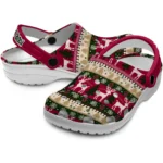 customized boston college eagles christmas motif clogs best selling