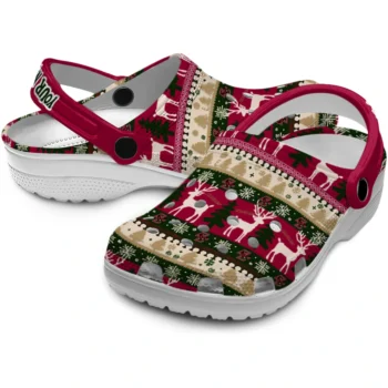 customized boston college eagles christmas motif clogs high quality