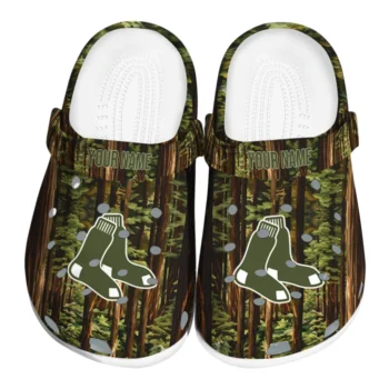 customized boston red sox woods forest designs clogs best selling