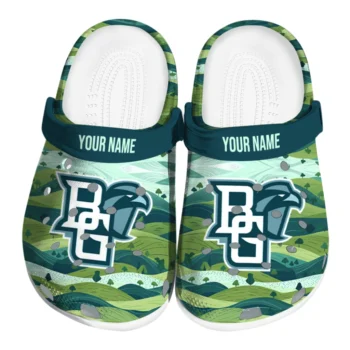 customized bowling green falcons hills illustration clogs best selling
