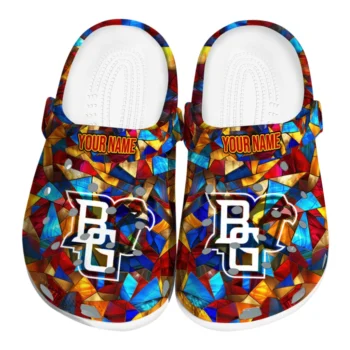 customized bowling green falcons prism pieces clogs best selling