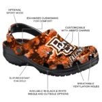 customized bowling green falcons snowy hills clogs best selling