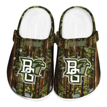 customized bowling green falcons woods forest designs clogs best selling