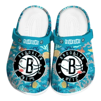 customized brooklyn nets tropical fish ocean clogs best selling