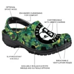 customized brooklyn nets tropical leaves clogs best selling