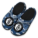 customized brooklyn nets wave flow clogs best selling