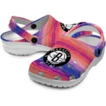 customized brooklyn nets wavy stripes clogs best selling