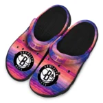 customized brooklyn nets wavy stripes clogs best selling