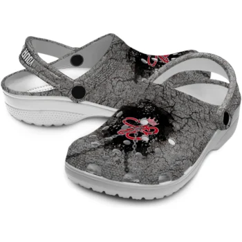 customized budweiser big b strip gray black clogs high quality hey clogs