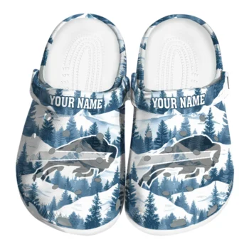 customized buffalo bills snowy mountains clogs best selling