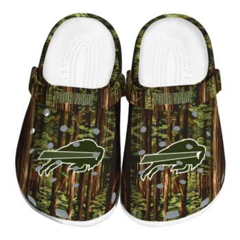 customized buffalo bills woods forest designs clogs best selling