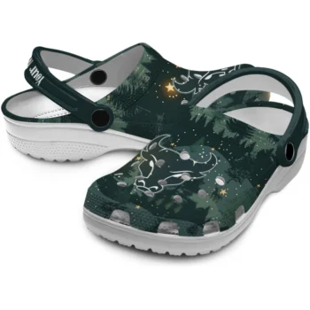 customized buffalo bulls deer nightscape clogs high quality