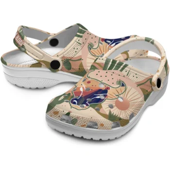customized buffalo bulls desert cactus pattern clogs high quality