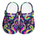 customized buffalo bulls swirling mushrooms clogs best selling